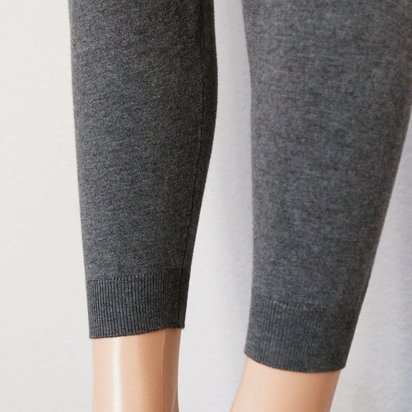 NEW Comune Glendwood Zip Pockets High Waist Soft Knit Jogger Pants Charcoal $84 - Picture 7 of 13